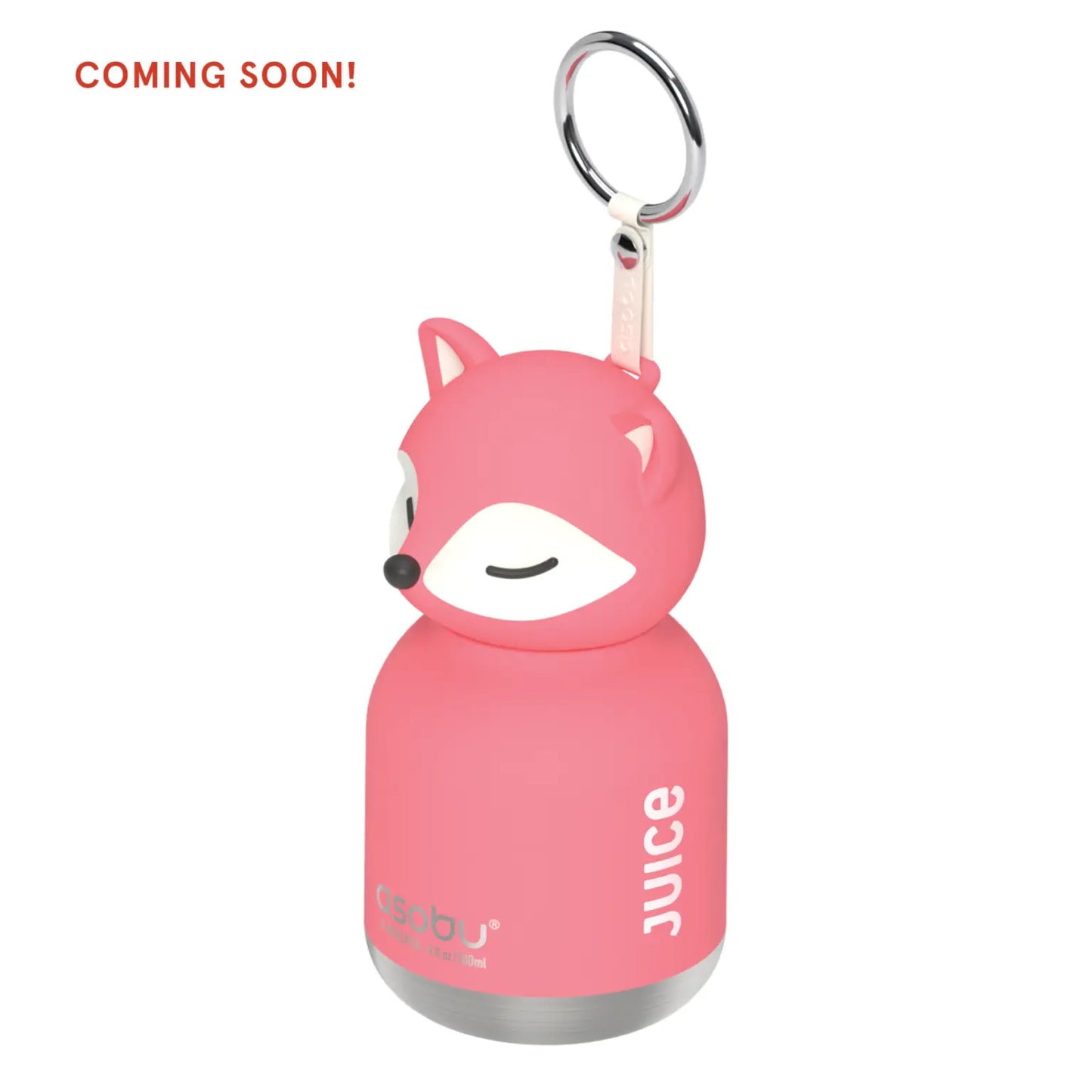 Asobu Trinkflasche Mini Bestie Aurora The Mini Fox mit Schlüsselring