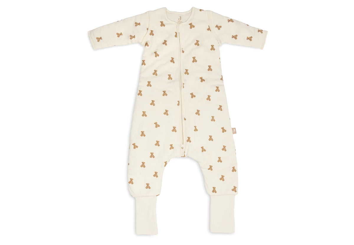 Jollein Schlafsack mit Füßen und abnehmbaren Ärmeln - Mini Teddy Bear TOG 2.5-3.5