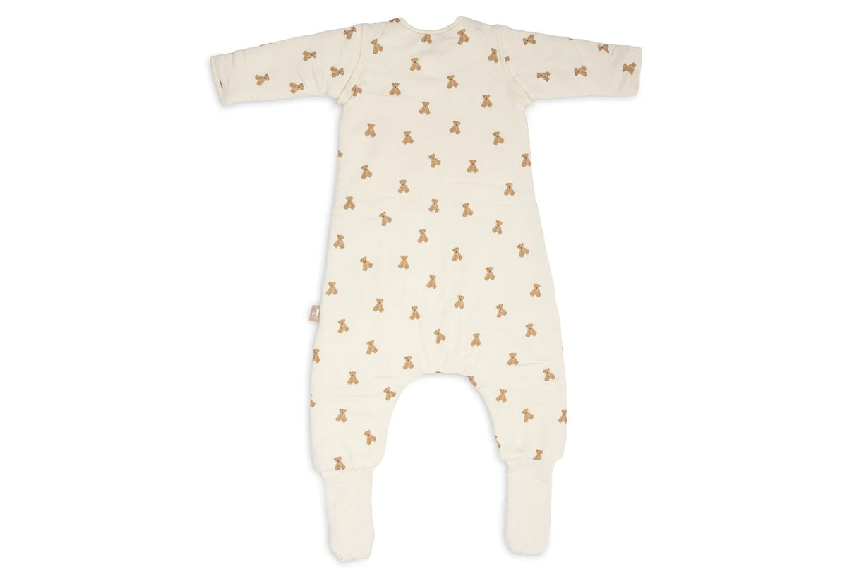 Jollein Schlafsack mit Füßen und abnehmbaren Ärmeln - Mini Teddy Bear TOG 2.5-3.5