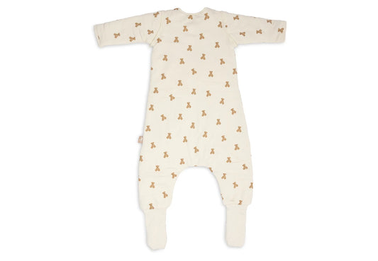 Jollein Schlafsack mit Füßen und abnehmbaren Ärmeln - Mini Teddy Bear TOG 2.5-3.5