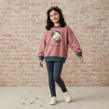 Maxomorra Sweatshirt Unicorn  - Keep Dreaming GOTS