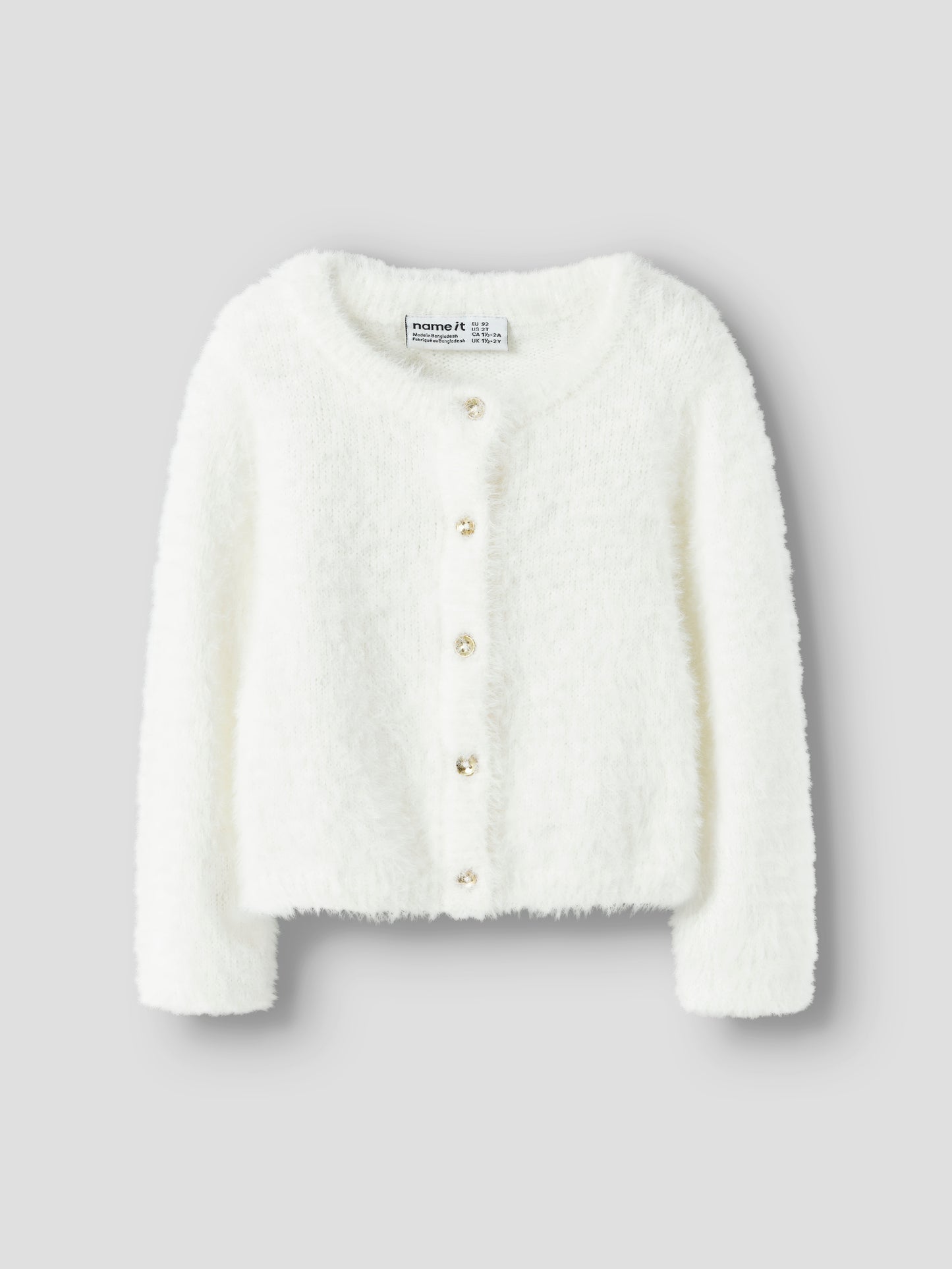 Name it Strickjacke aus Fransengarn