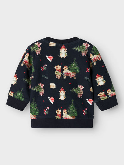 Name it Sweatshirt Weihnachten aus Bio-Baumwolle