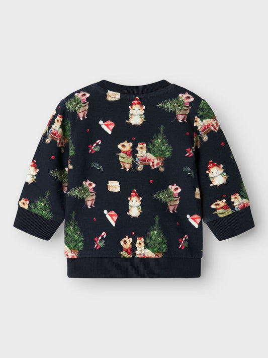 Name it Sweatshirt Weihnachten aus Bio-Baumwolle