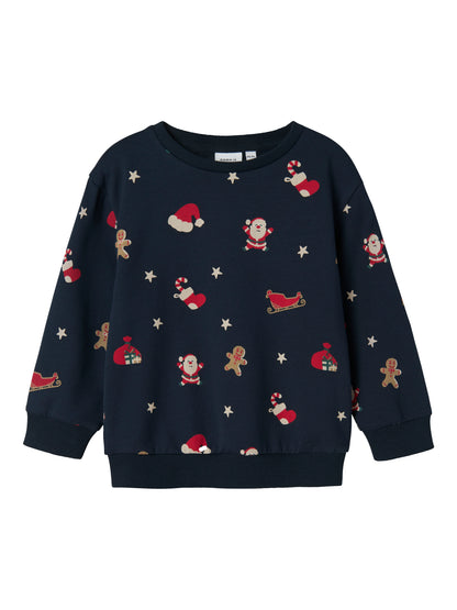 Name it Sweatshirt Weihnachten aus Bio-Baumwolle