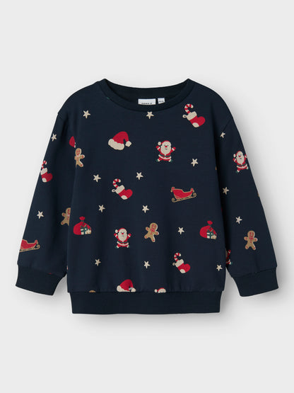 Name it Sweatshirt Weihnachten aus Bio-Baumwolle