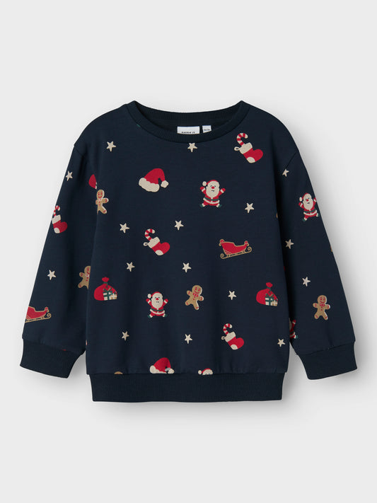 Name it Sweatshirt Weihnachten aus Bio-Baumwolle