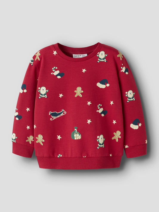 Name it Sweatshirt Weihnachten aus Bio-Baumwolle