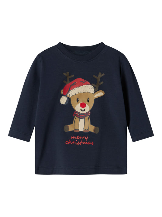 Name it Langarmshirt Weihnachten aus Bio-Baumwolle