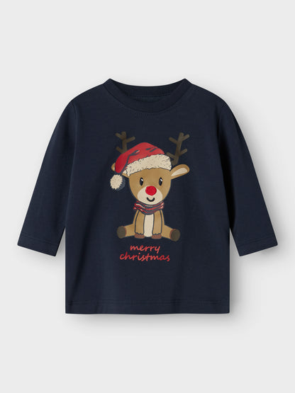Name it Langarmshirt Weihnachten aus Bio-Baumwolle