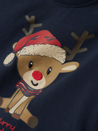 Name it Langarmshirt Weihnachten aus Bio-Baumwolle