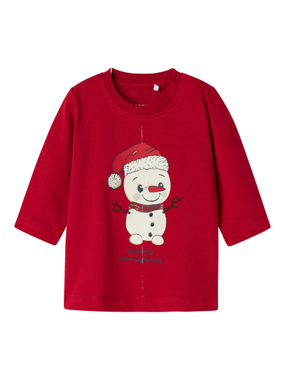 Name it Langarmshirt Weihnachten aus Bio-Baumwolle