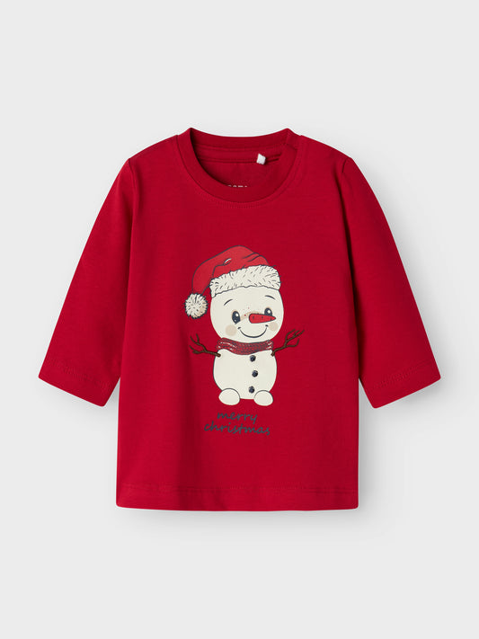 Name it Langarmshirt Weihnachten aus Bio-Baumwolle