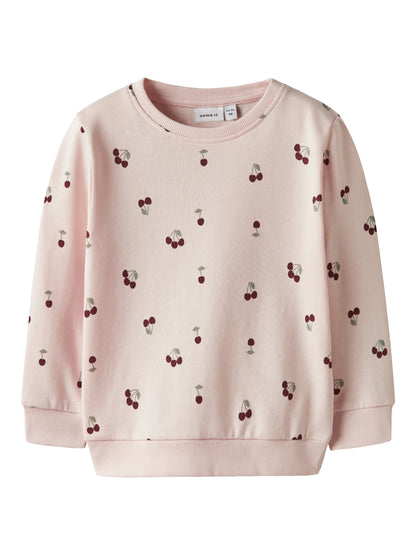 Name it Sweatshirt mit Kirschenprint