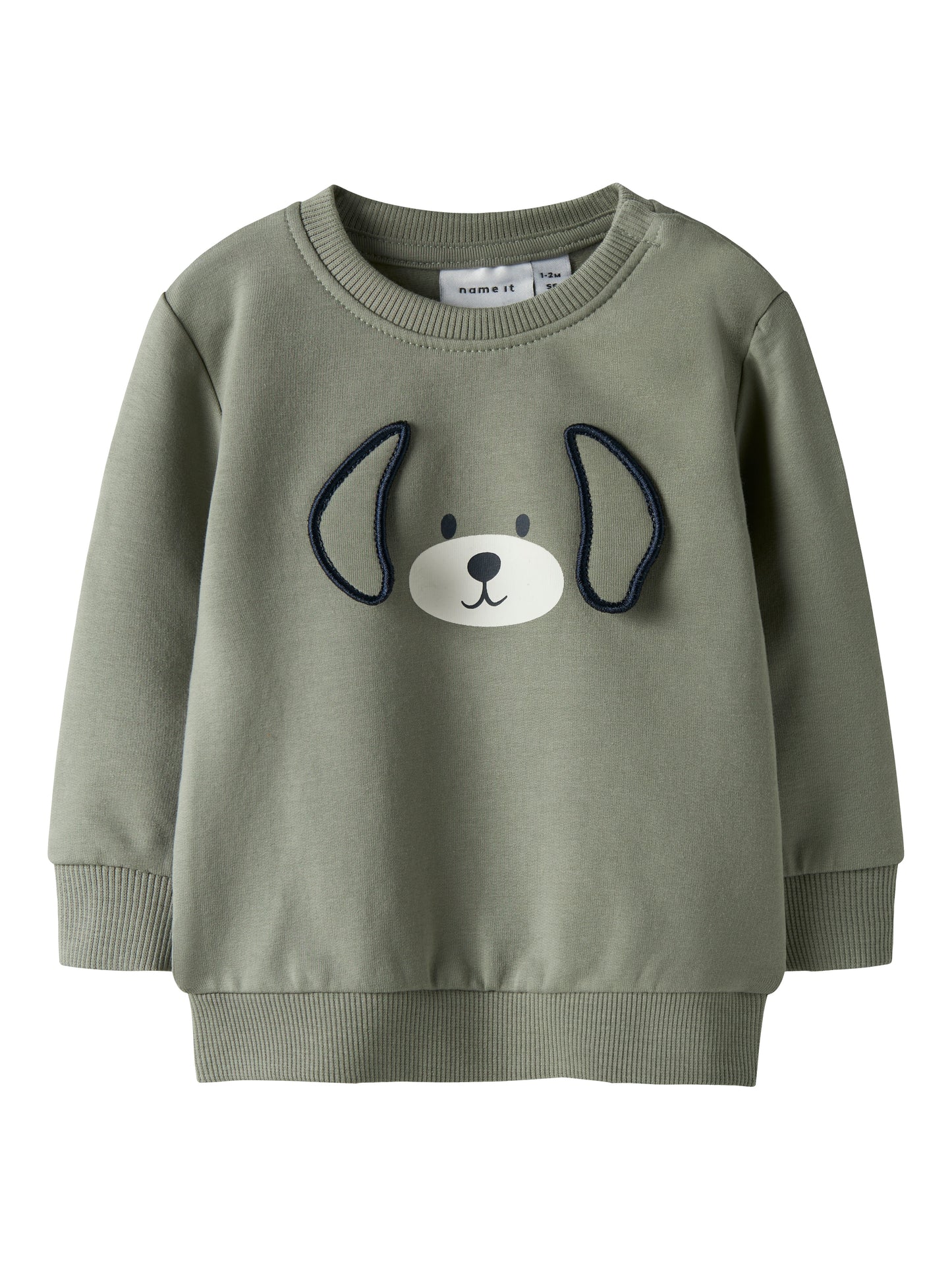 Name it Sweatshirt mit Hundeprint aus Bio-Baumwolle