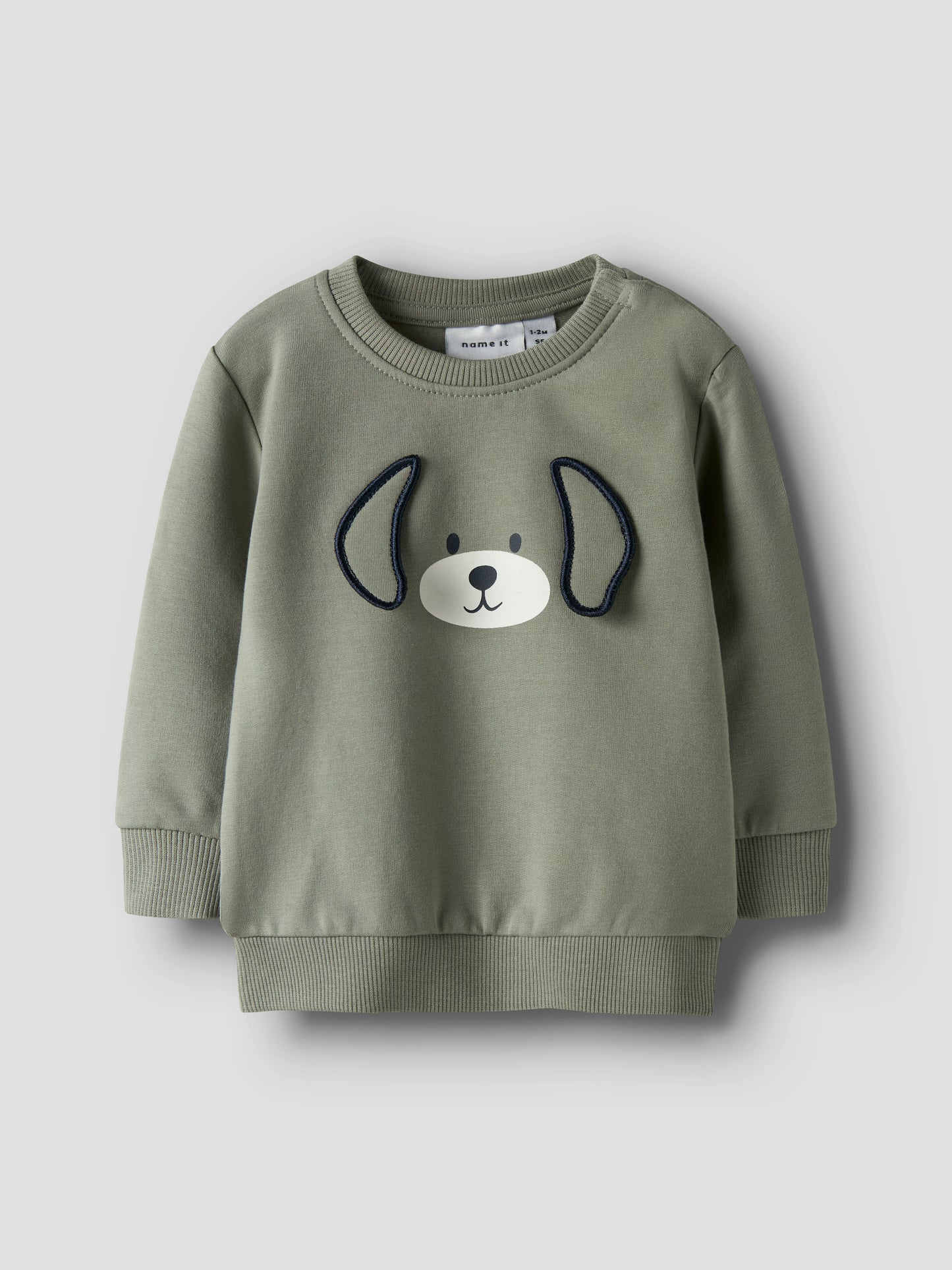 Name it Sweatshirt mit Hundeprint aus Bio-Baumwolle