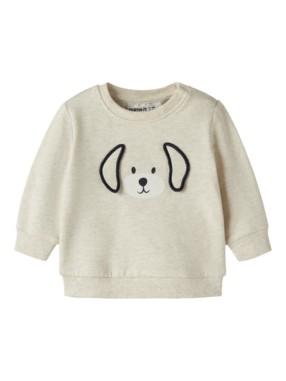 Name it Sweatshirt mit Hundeprint aus Bio-Baumwolle