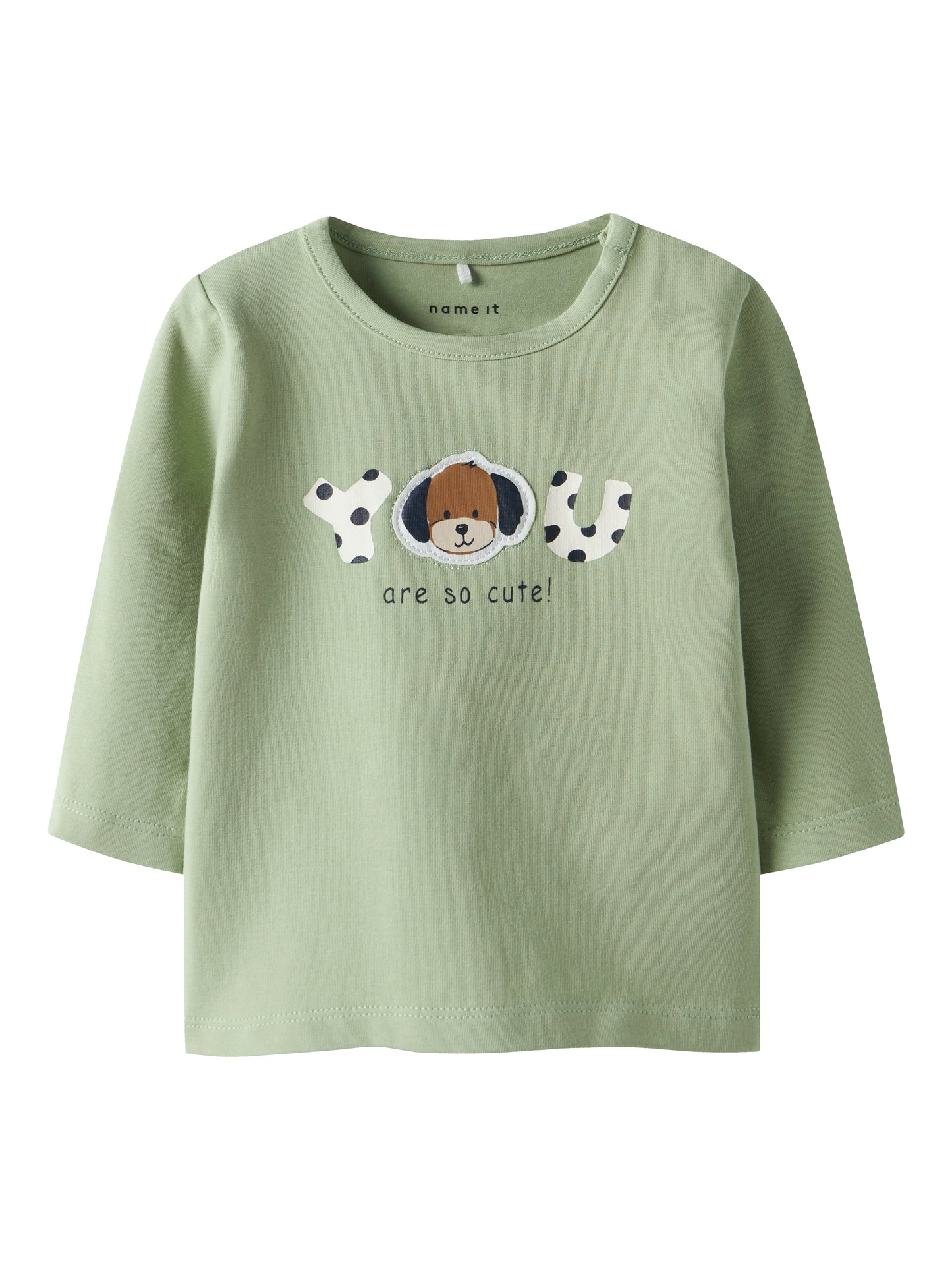 Name it Langarmshirt mit Hundeprint aus Bio-Baumwolle