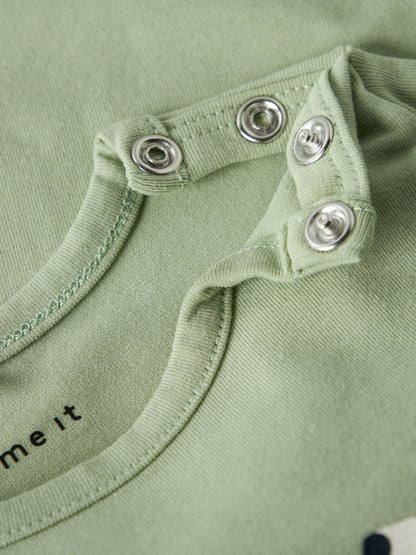 Name it Langarmshirt mit Hundeprint aus Bio-Baumwolle