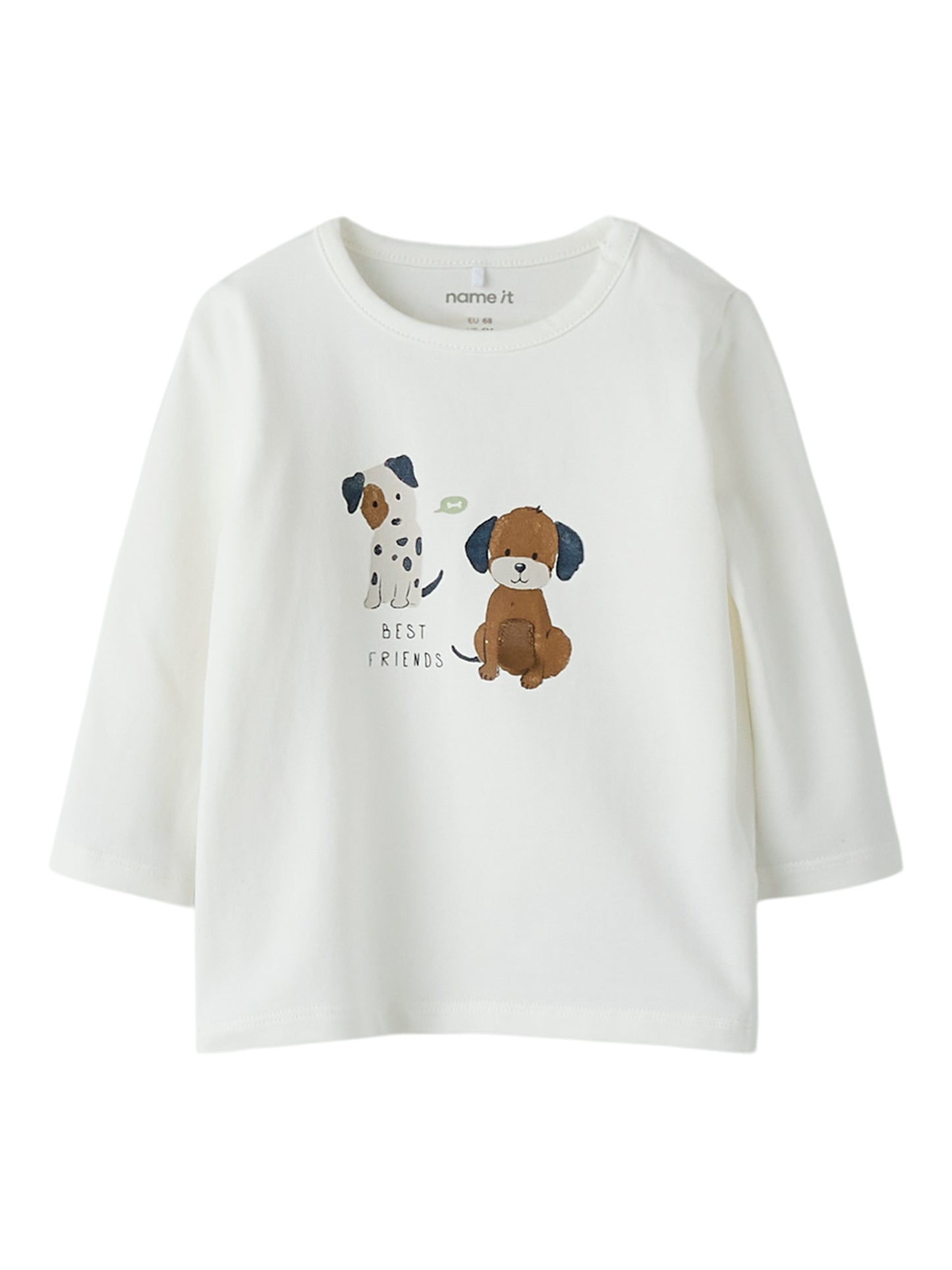Name it Langarmshirt mit Hundeprint aus Bio-Baumwolle