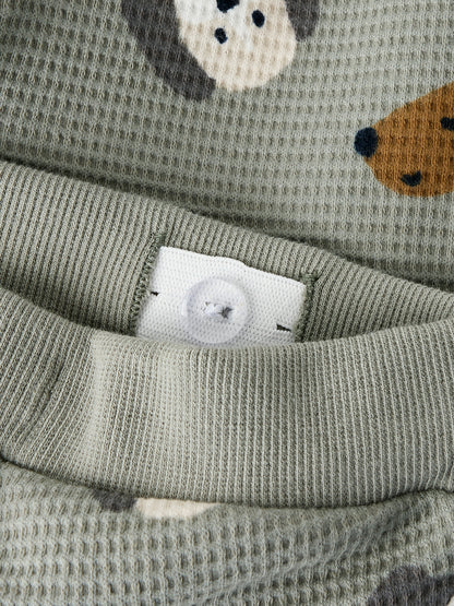 Name it Hose mit Hundeköpfen aus Bio-Baumwolle