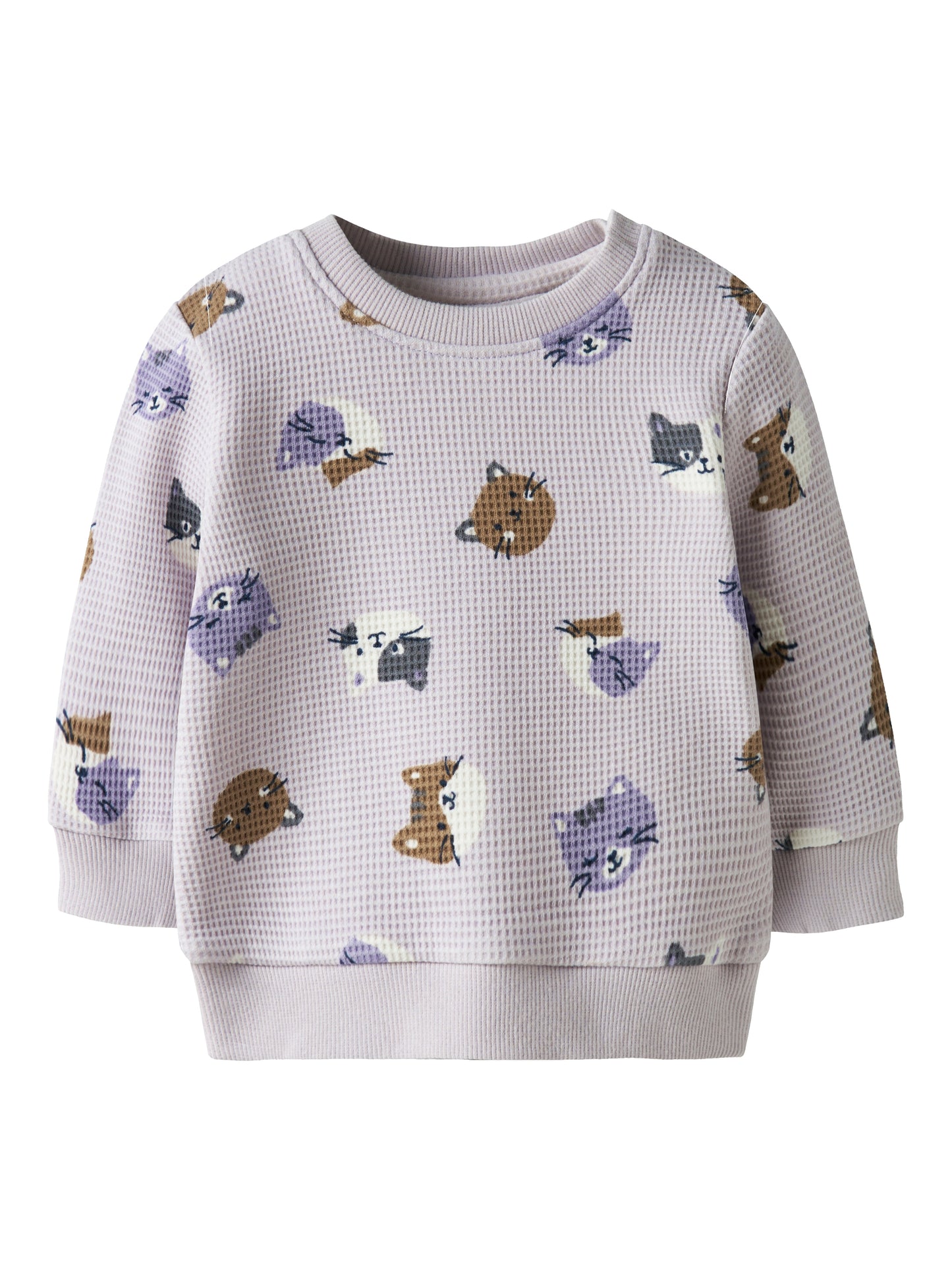 Name it Sweatshirt mit Katzenprint aus Bio-Baumwolle