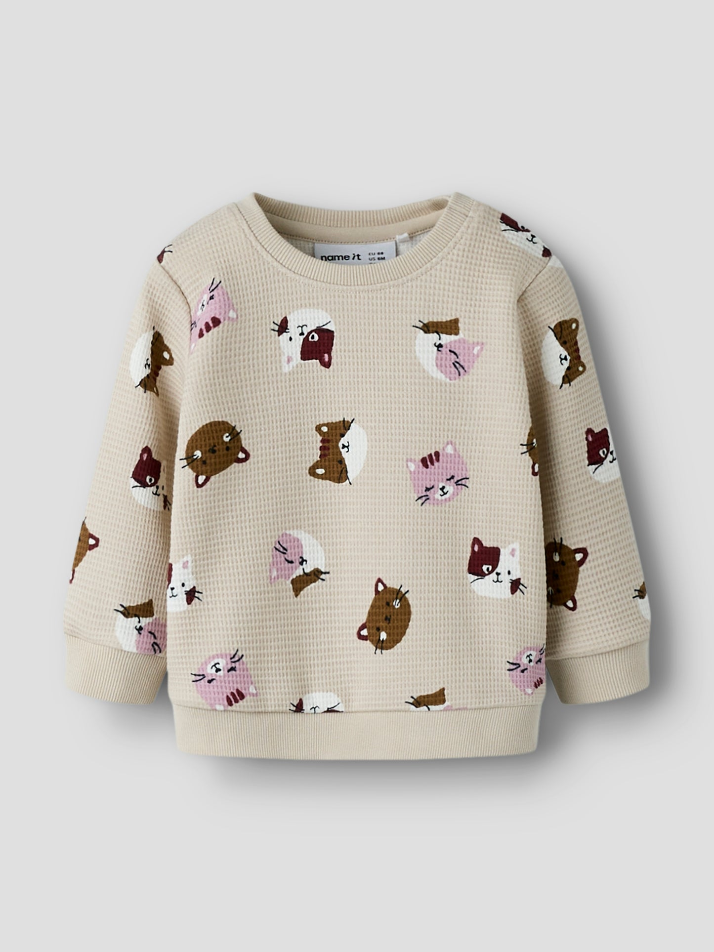 Name it Sweatshirt mit Katzenprint aus Bio-Baumwolle