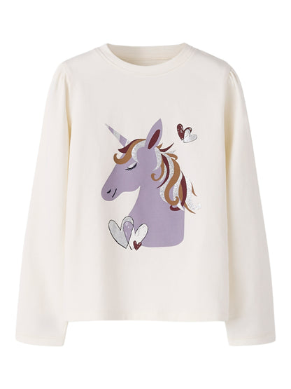 Name it Langarmshirt mit Einhorn