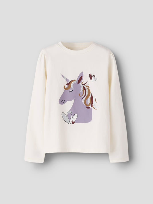 Name it Langarmshirt mit Einhorn