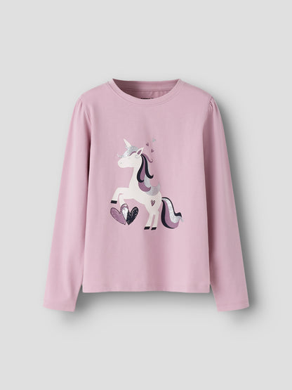Name it Langarmshirt mit Einhorn