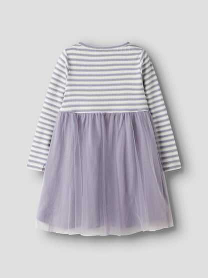 Name it Langarmkleid mit Tüllrock und Glitzerdetails