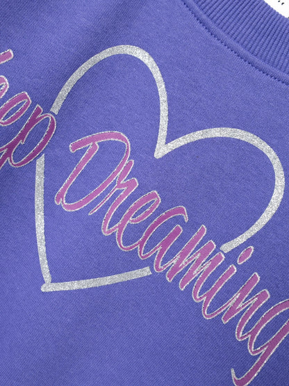Name it Sweatshirt mit Glitzerherz
