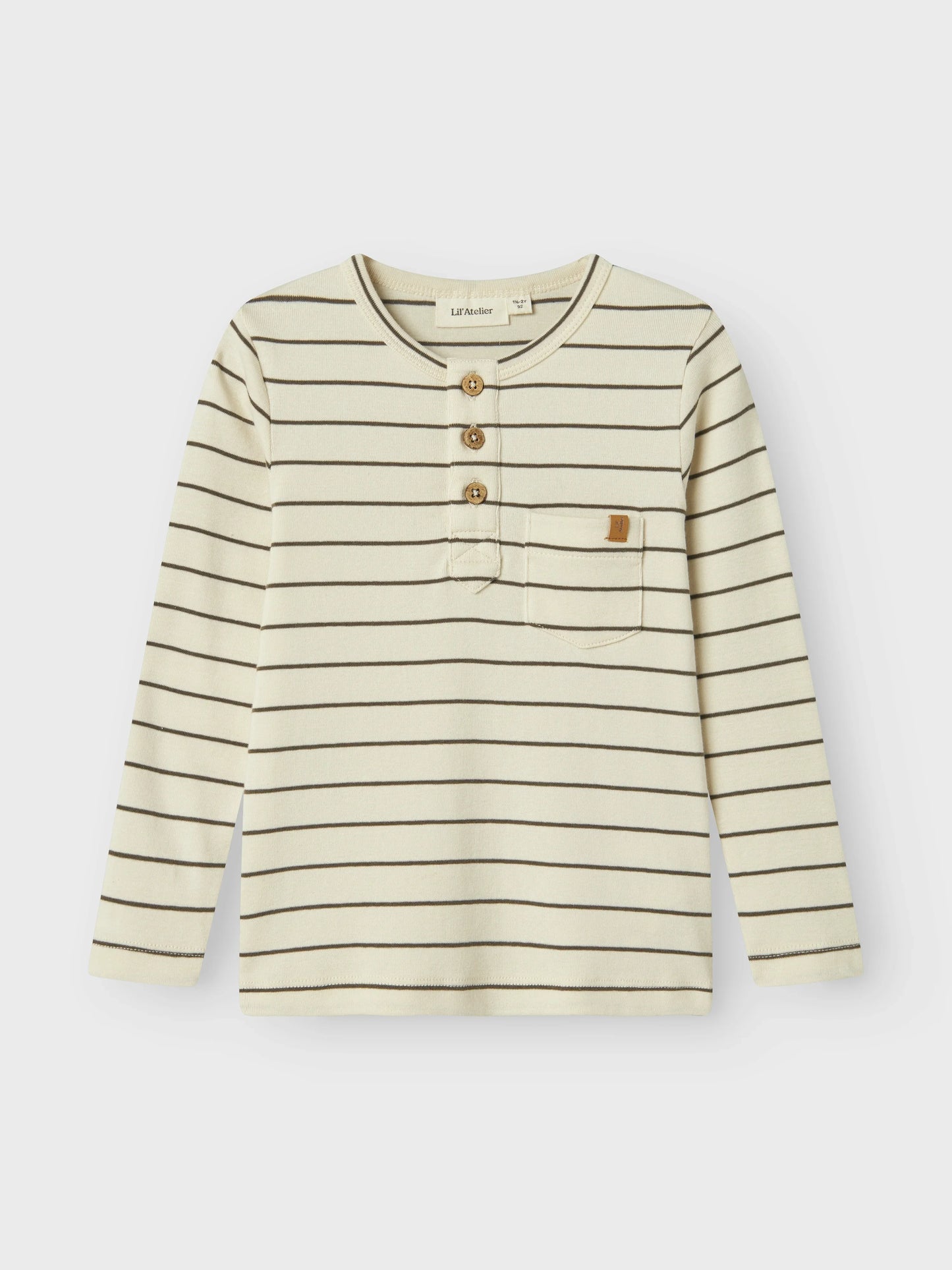 Lil'Atelier Langarmshirt gestreift aus Bio-Baumwolle