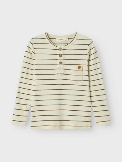 Lil'Atelier Langarmshirt gestreift aus Bio-Baumwolle
