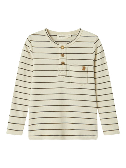 Lil'Atelier Langarmshirt gestreift aus Bio-Baumwolle