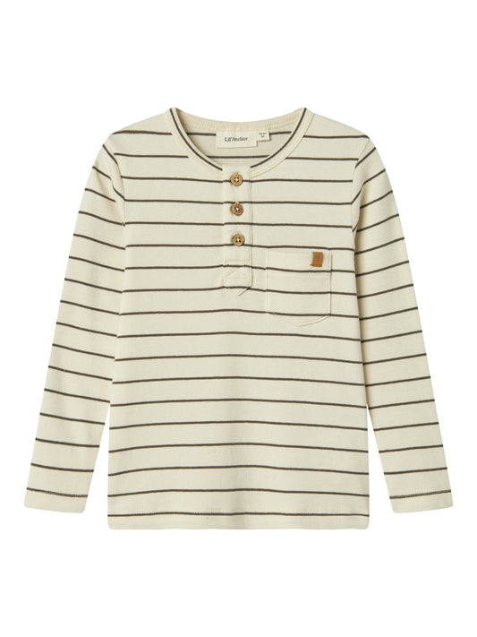 Lil'Atelier Langarmshirt gestreift aus Bio-Baumwolle