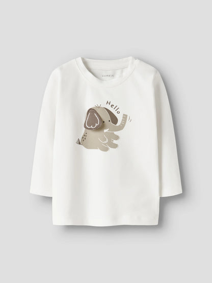 Name it Langarmshirt mit Elefant aus Bio-Baumwolle