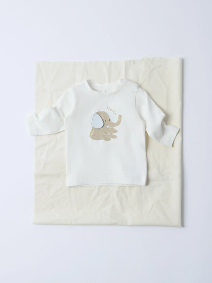 Name it Langarmshirt mit Elefant aus Bio-Baumwolle