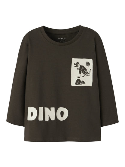 Name it Langarmshirt mit Dino-Rückenprint