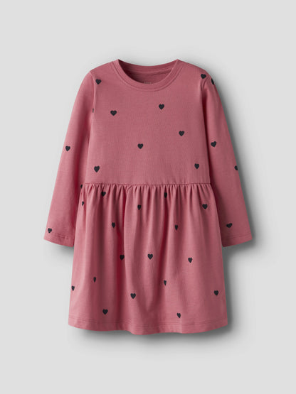 name it Kleid Langarm mit Herzchen