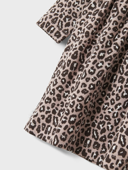 Name it Kleid mit Leoprint aus Bio-Baumwolle