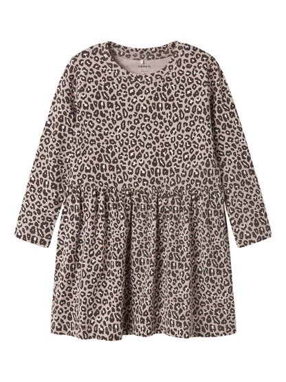 Name it Kleid mit Leoprint aus Bio-Baumwolle