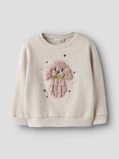 Name it Sweatshirt mit 3D-Hund aus Bio-Baumwolle