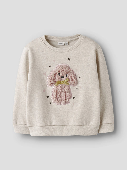 Name it Sweatshirt mit 3D-Hund aus Bio-Baumwolle
