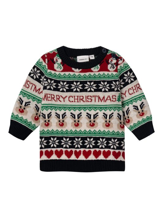 Name it Weihnachtsstrickpullover aus Baumwolle