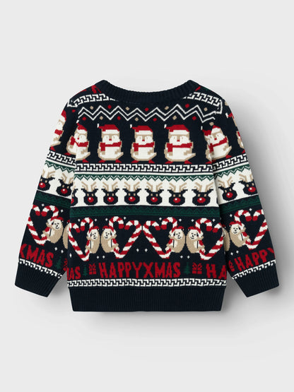 Name it Weihnachts-Strickpullover aus Baumwolle