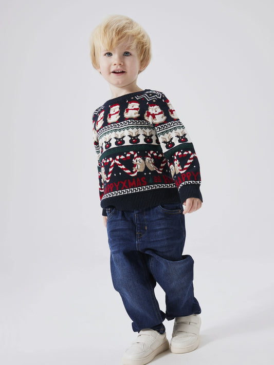 Name it Weihnachts-Strickpullover aus Baumwolle