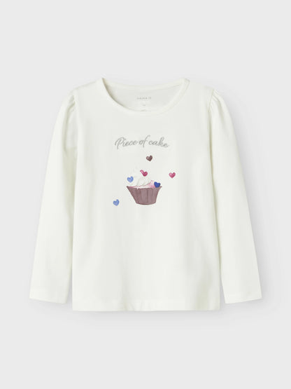 Name it Langarmshirt mit Cupcake-Print