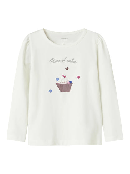 Name it Langarmshirt mit Cupcake-Print