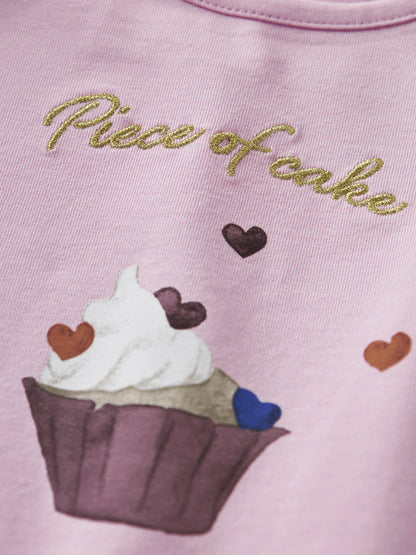 Name it Langarmshirt mit Cupcake-Print